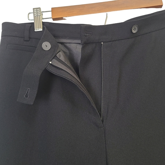 Nygard Connection Women Black Straight Leg Dress Pants Size 12 Triacetate - Picture 9 of 10